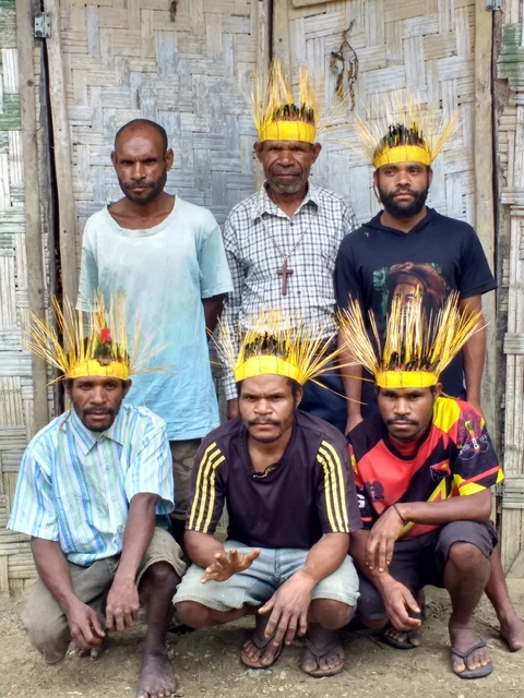 Members of the Hasue Lutheran singing group