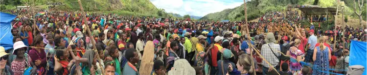 People attending New Testament dedication
